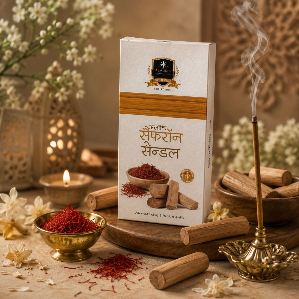 Saffron sandal Dhoop 90gm