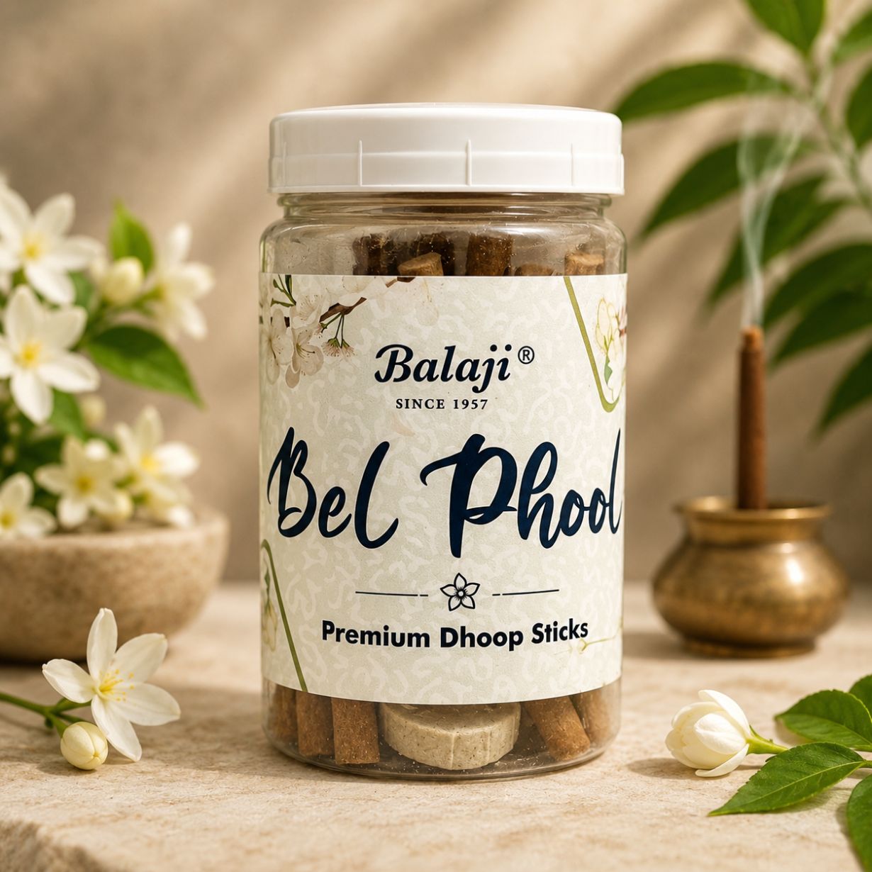 Belphool Dhoop Stick - Jar