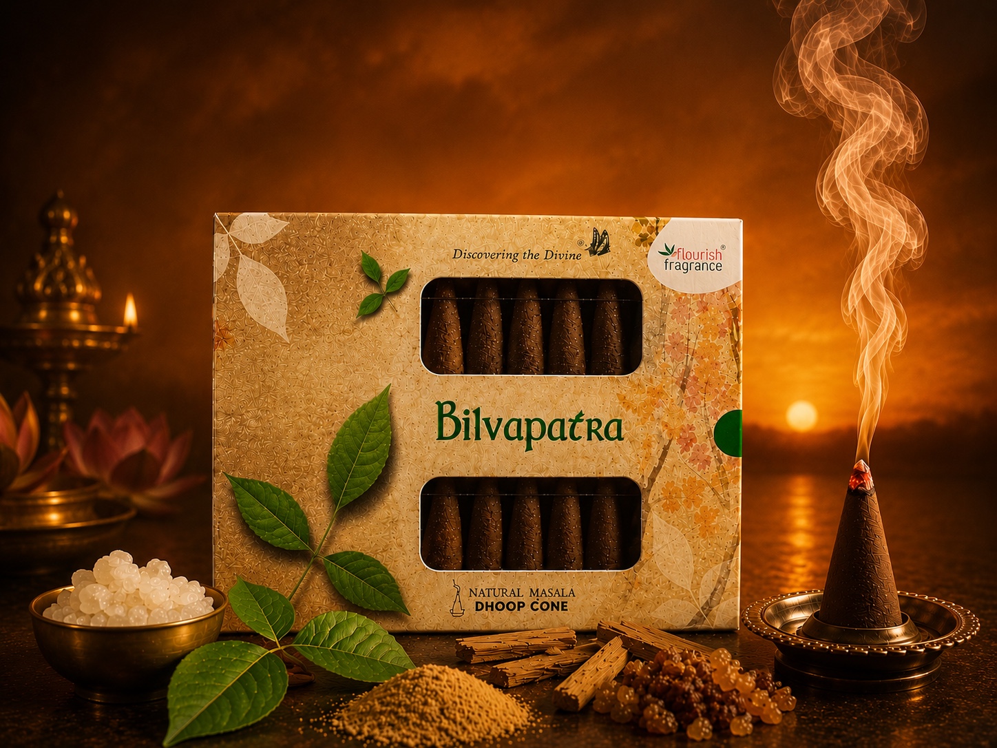 Bilvapatra Dhoop - Cone