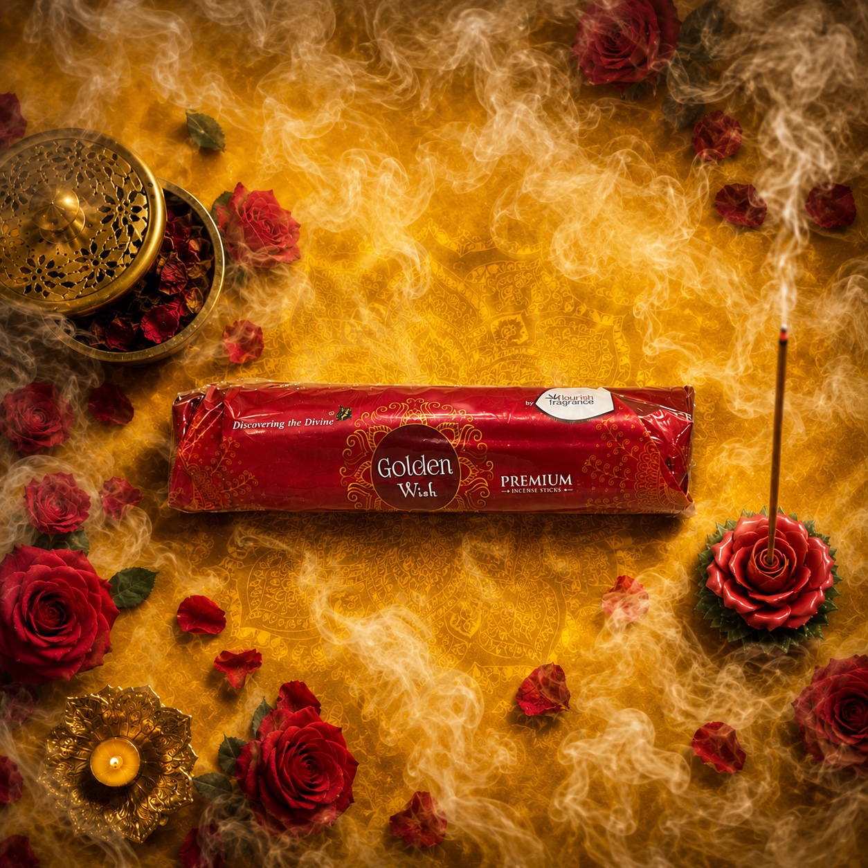 Golden Wish Incense Roll 225 Gms
