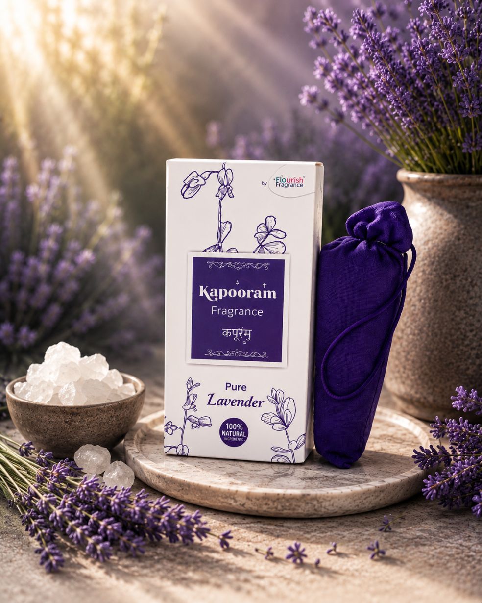 Kapooram - camphor cone - Lavender