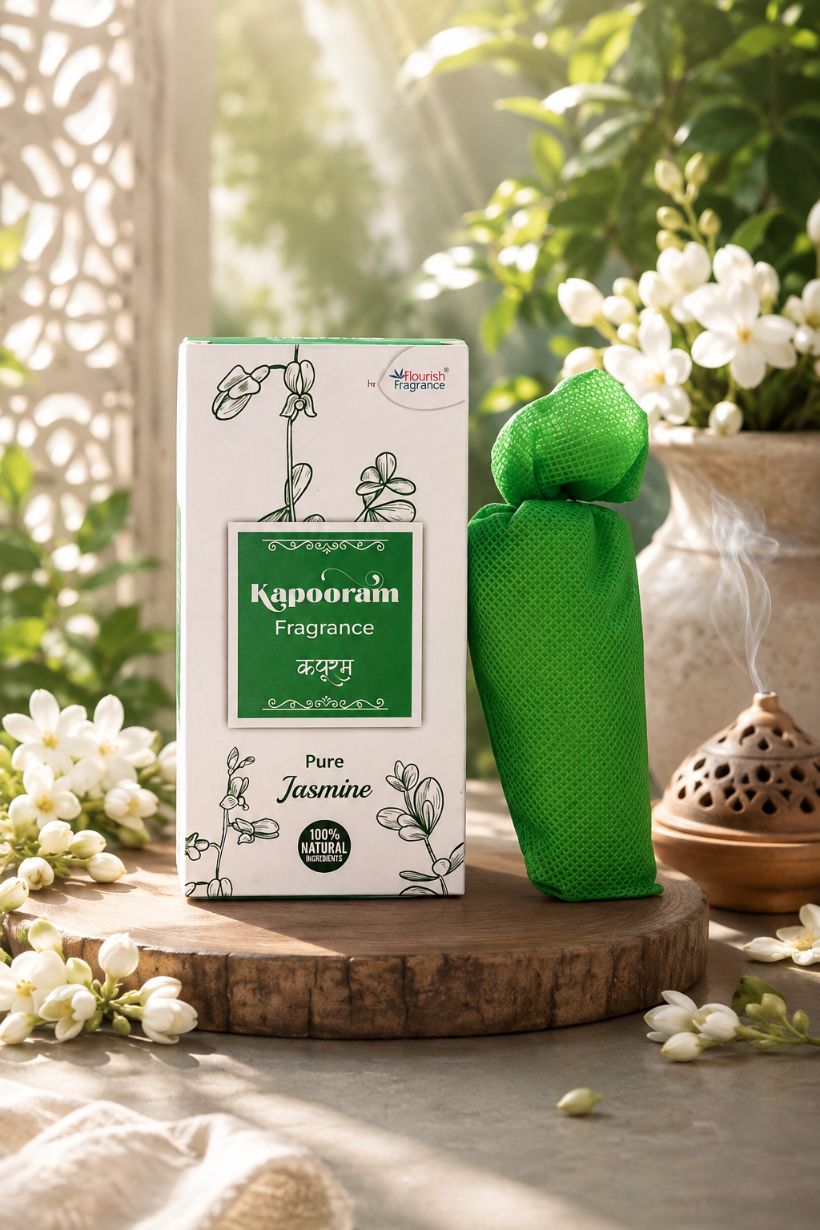 Kapooram - camphor cone - jasmine
