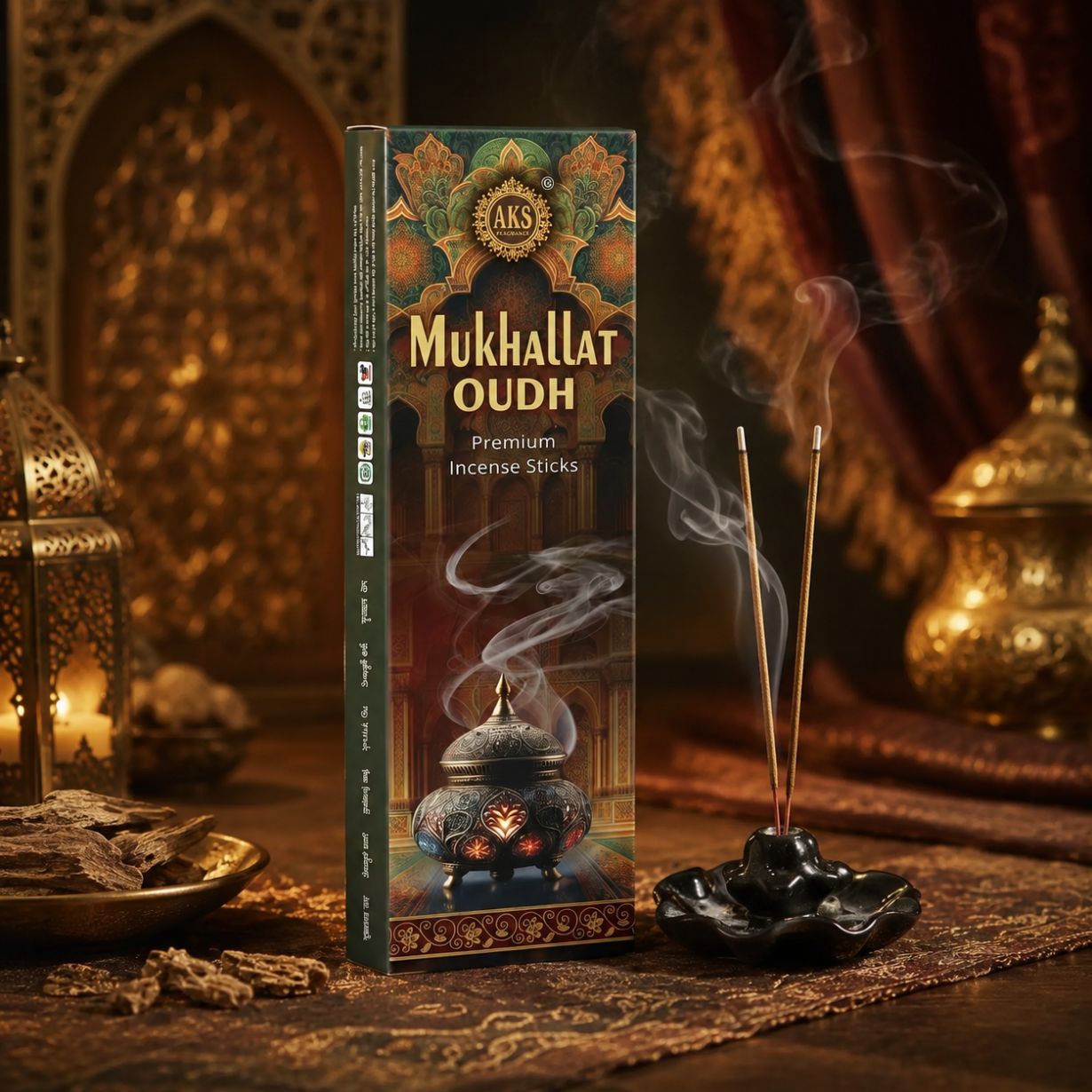 Mukhallat Oud Incense - 50 Gms